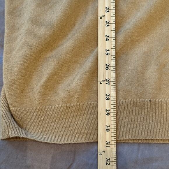 The Common's Men's 100% Cashmere Sweater Brown Camel Crewneck Size XXL - Picture 5 of 7